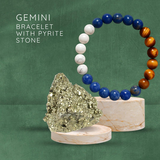 Handmade Natural Gemstone Healing Bracelet – Energy Balancing, Stress Relief & Stylish Crystal Jewelry for Men & Women (PISCES BRACELET)