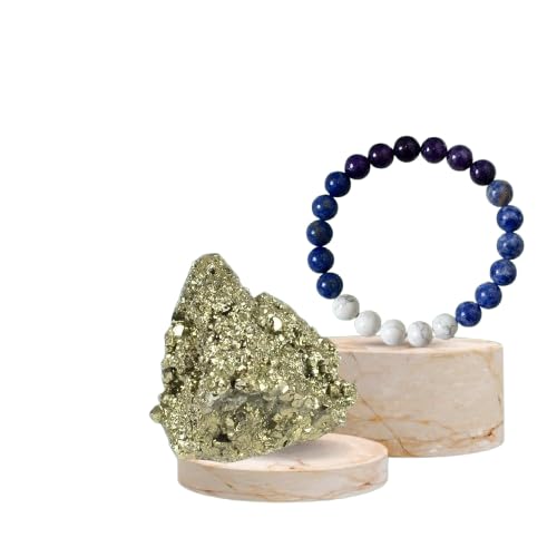 Handmade Natural Gemstone Healing Bracelet – Energy Balancing, Stress Relief & Stylish Crystal Jewelry for Men & Women (PISCES BRACELET)