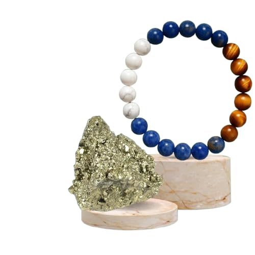 GEMINI Zodiac Mithun Rashi Healing Crystal Bracelet Natural Reiki Feng-Shui Healing Crystal Gem Stone Crystal Bracelet for Wealth