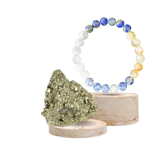 Handmade Natural Gemstone Healing Bracelet – Energy Balancing, Stress Relief & Stylish Crystal Jewelry for Men & Women (PISCES BRACELET)