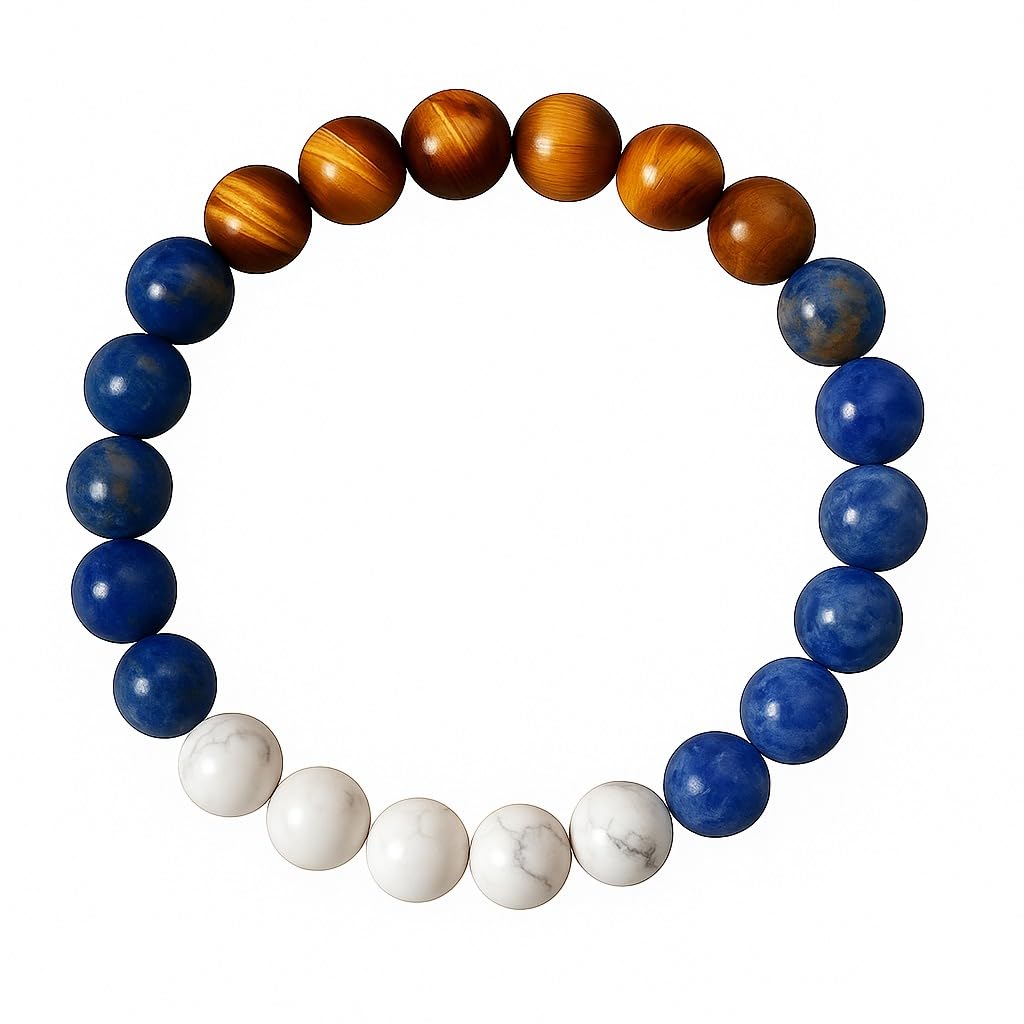 LEO Zodiac Singh Rashi Healing Crystal Bracelet Natural Reiki Feng-Shui Healing Crystal Gem Stone Crystal Bracelet for Wealth