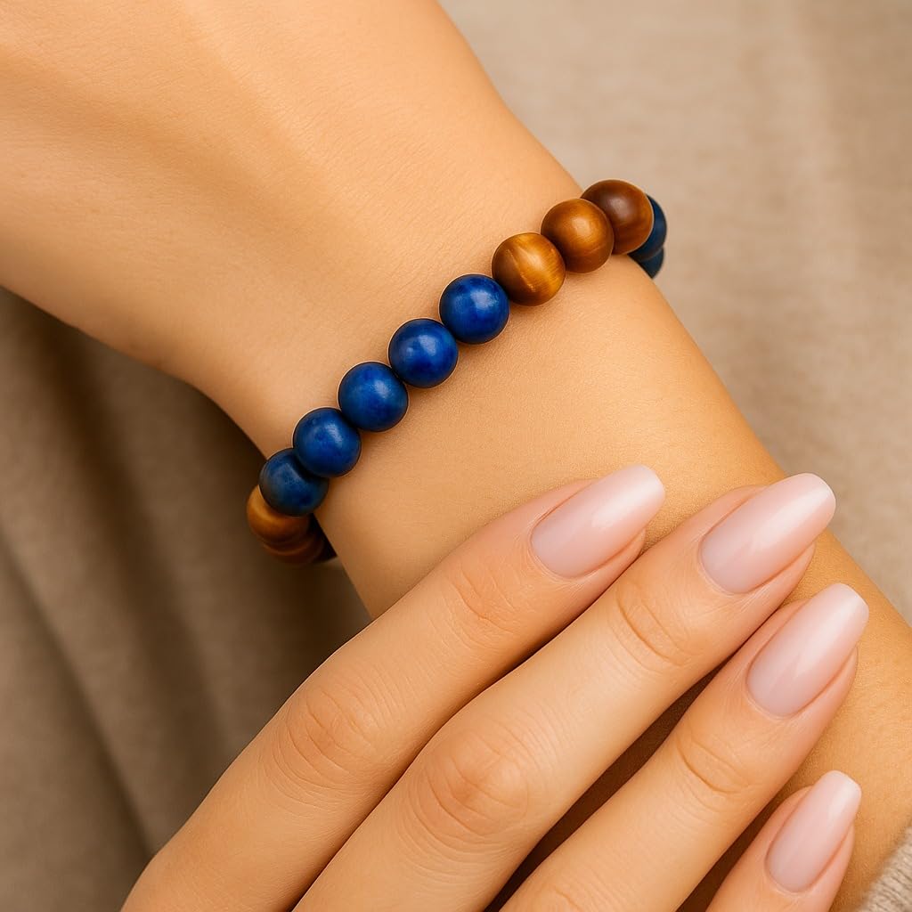 GEMINI Zodiac Mithun Rashi Healing Crystal Bracelet Natural Reiki Feng-Shui Healing Crystal Gem Stone Crystal Bracelet for Wealth