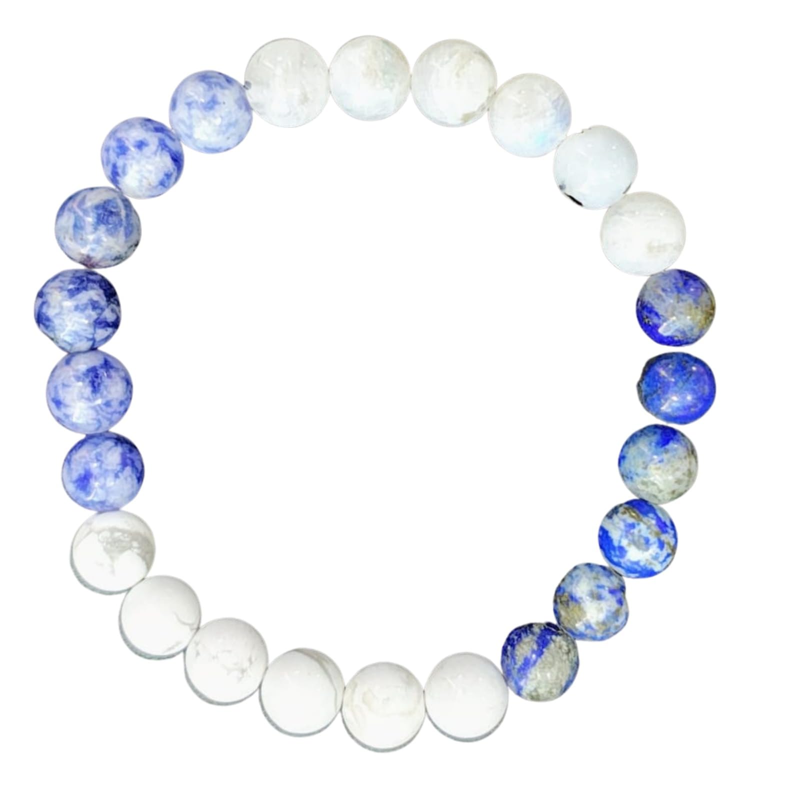Handmade Natural Gemstone Healing Bracelet – Energy Balancing, Stress Relief & Stylish Crystal Jewelry for Men & Women (PISCES BRACELET)