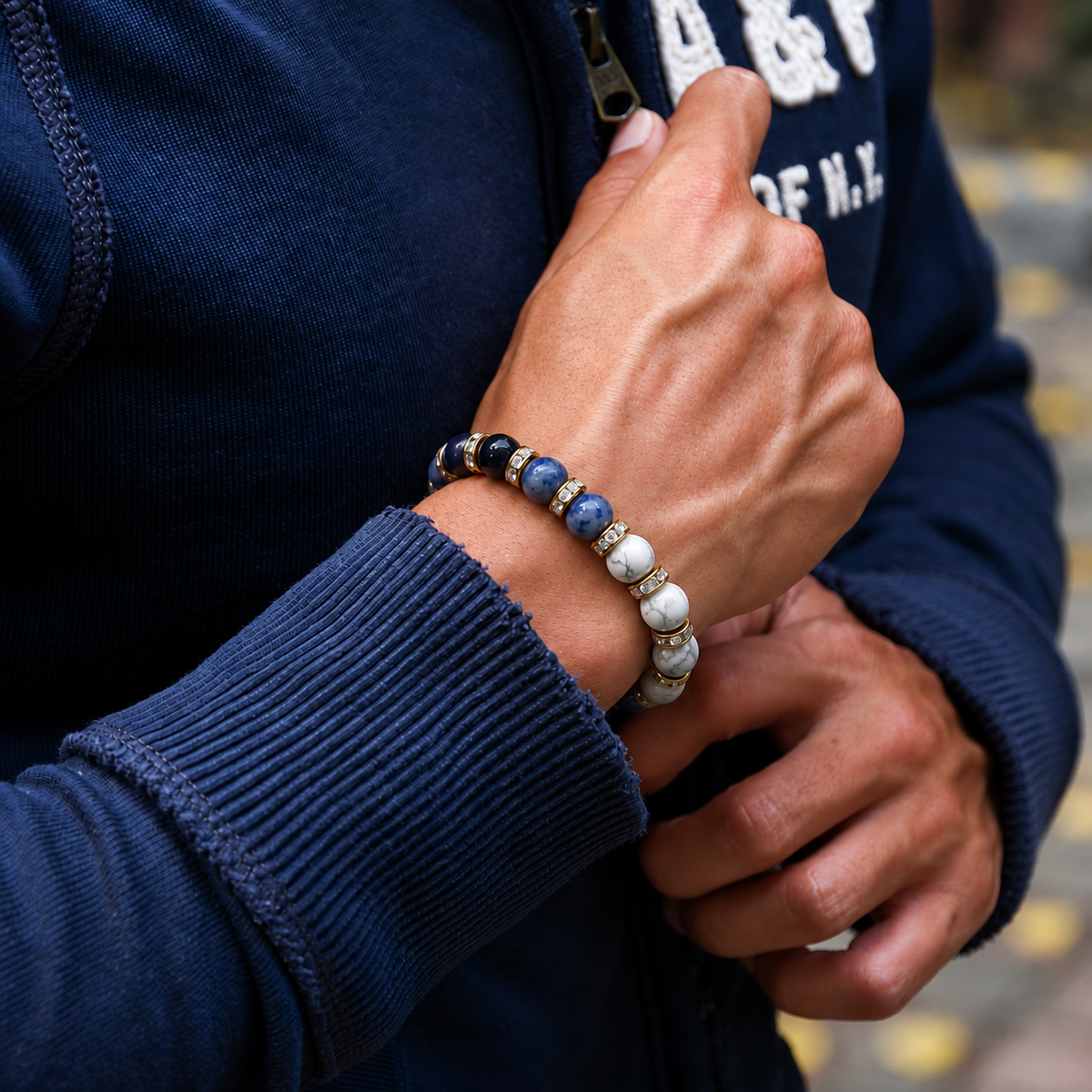 BLUNETRA Aquarius Kumbh Rashi bracelet